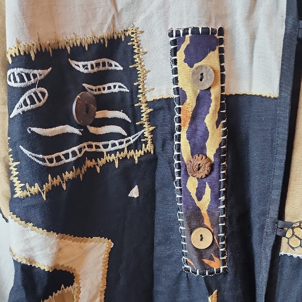 Allure | Vintage Patchwork 3d Button Wearable Art… - image 7